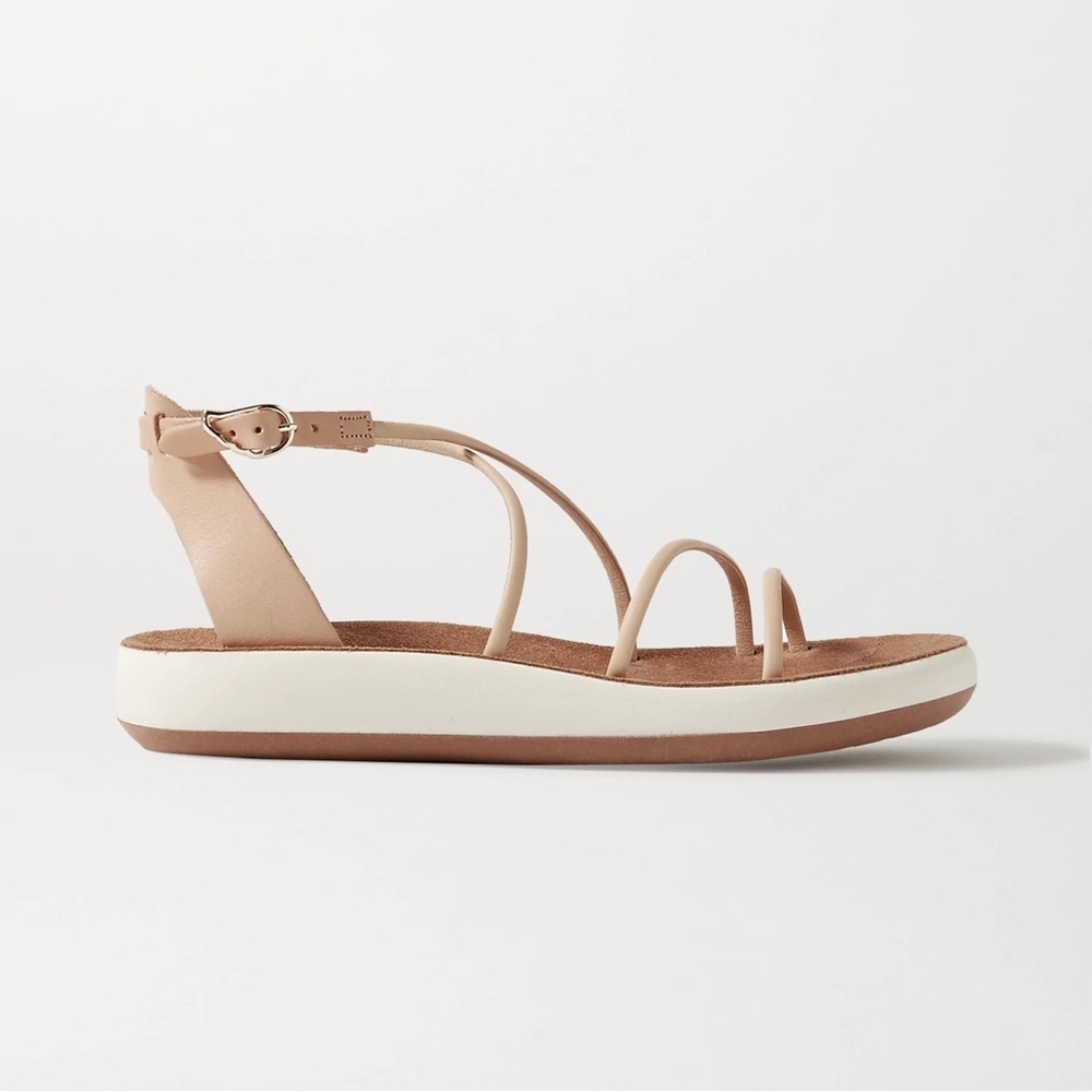 ANCIENT GREEK SANDALS Anastasia leather sandals, Beige Sz 37